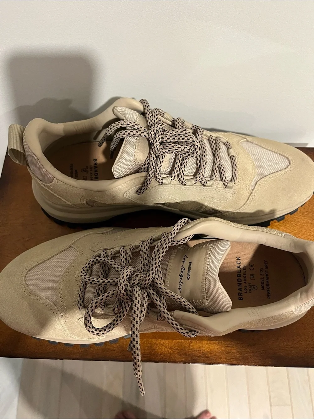 Brandblack Men's Tan Suede & Mesh Trail Sneaker
